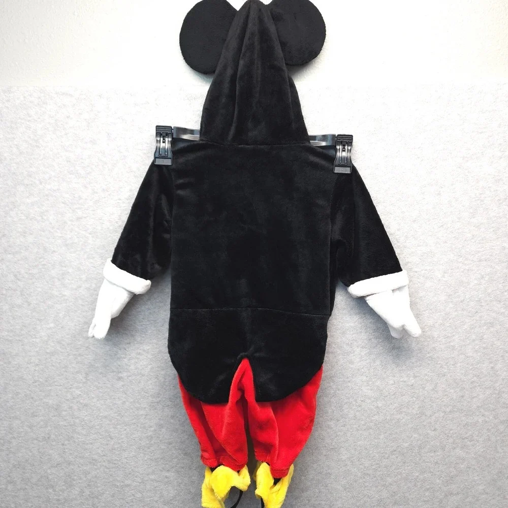 Disney Toys R Us Tuxedo Style Mickey Mouse Costume One Piece Hooded Baby 3-6M